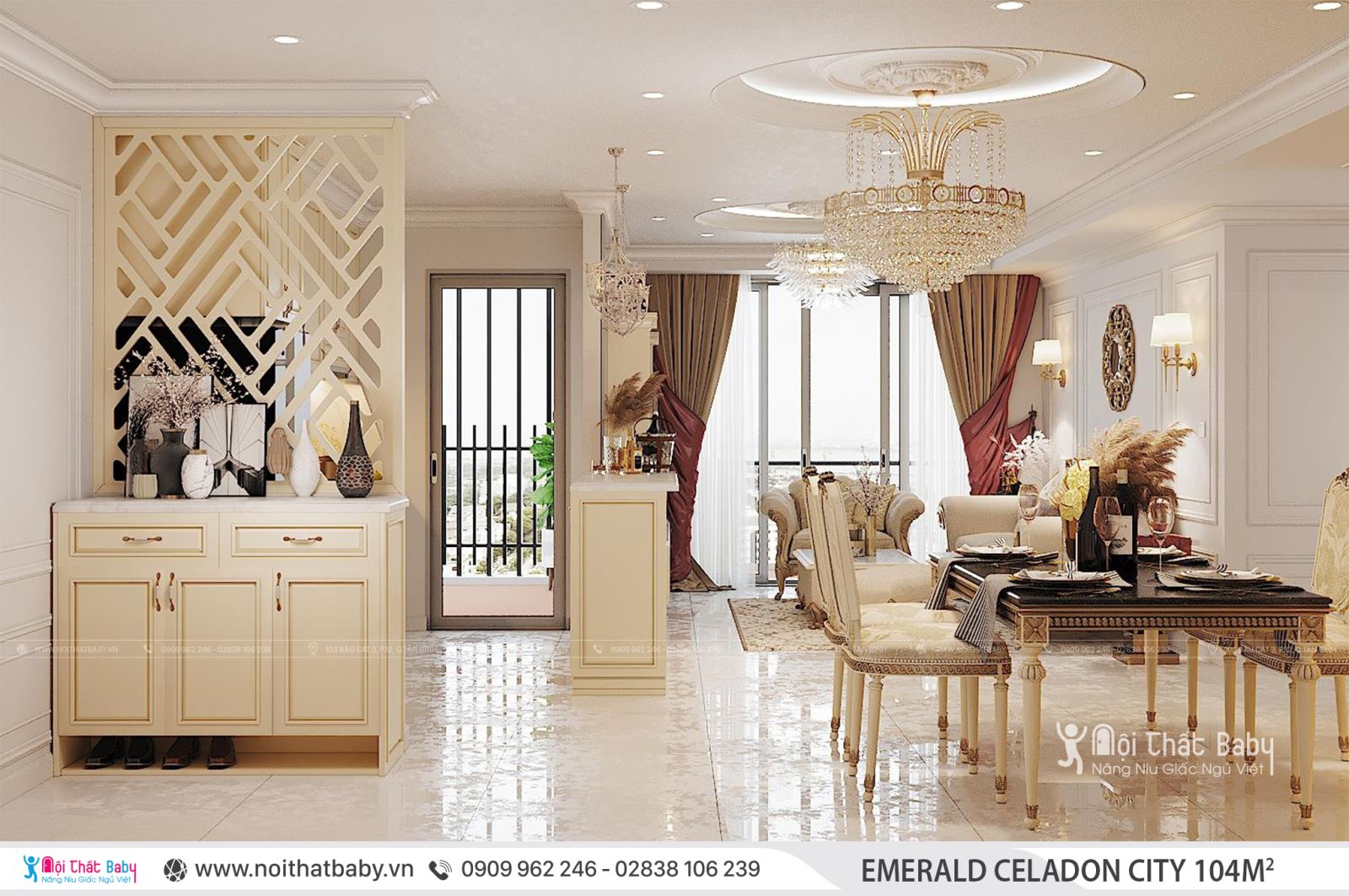 Tổng hợp các mẫu thiết kế nội thất Chung cư Emerald Celadon City